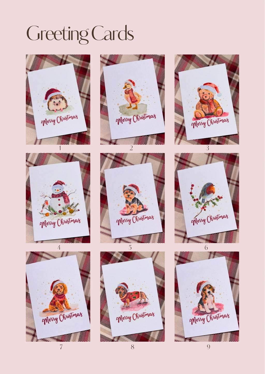 Watercolour Christmas Cards