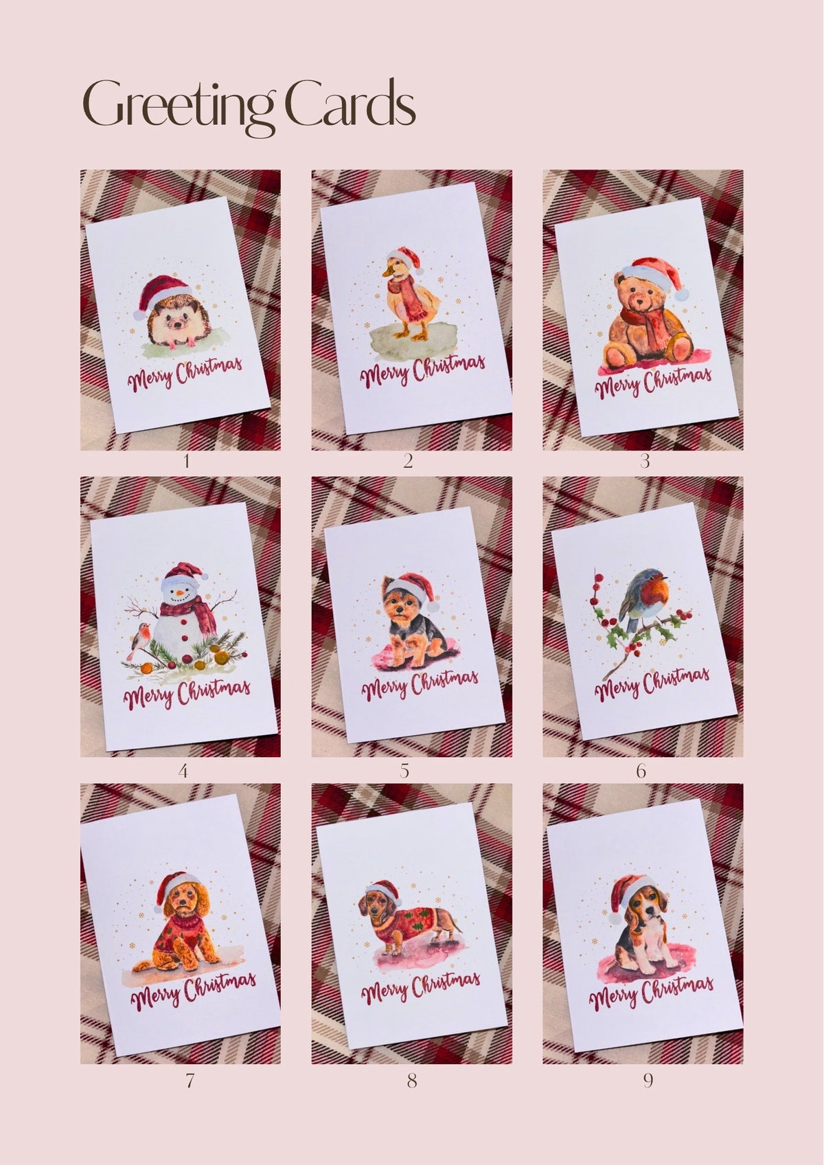 Watercolour Christmas Cards