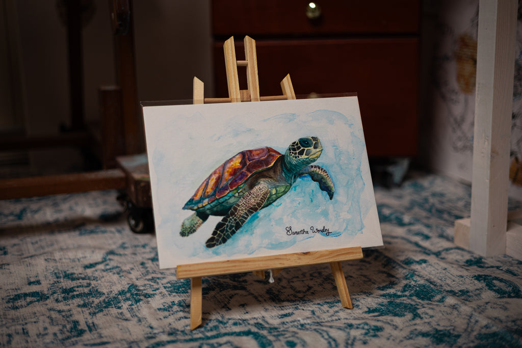 Sea Turtle Watercolour