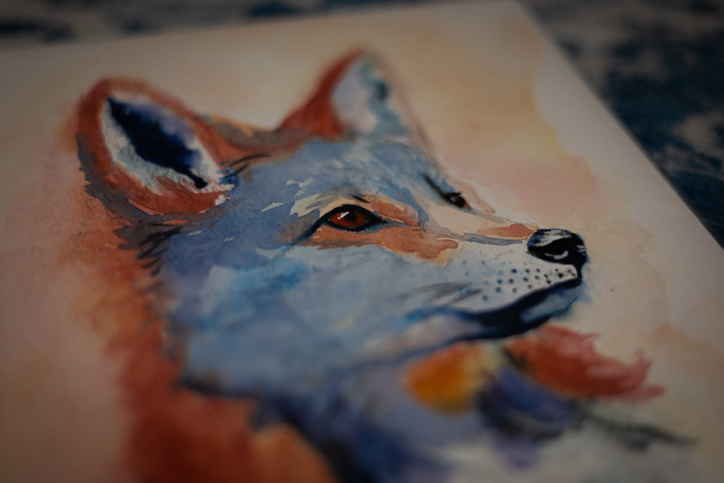 Fox Watercolour