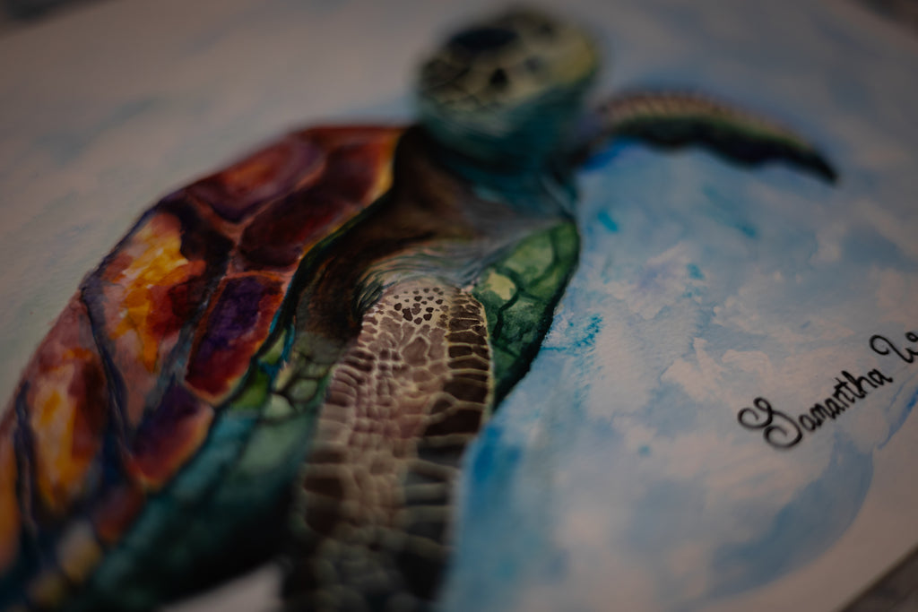 Sea Turtle Watercolour
