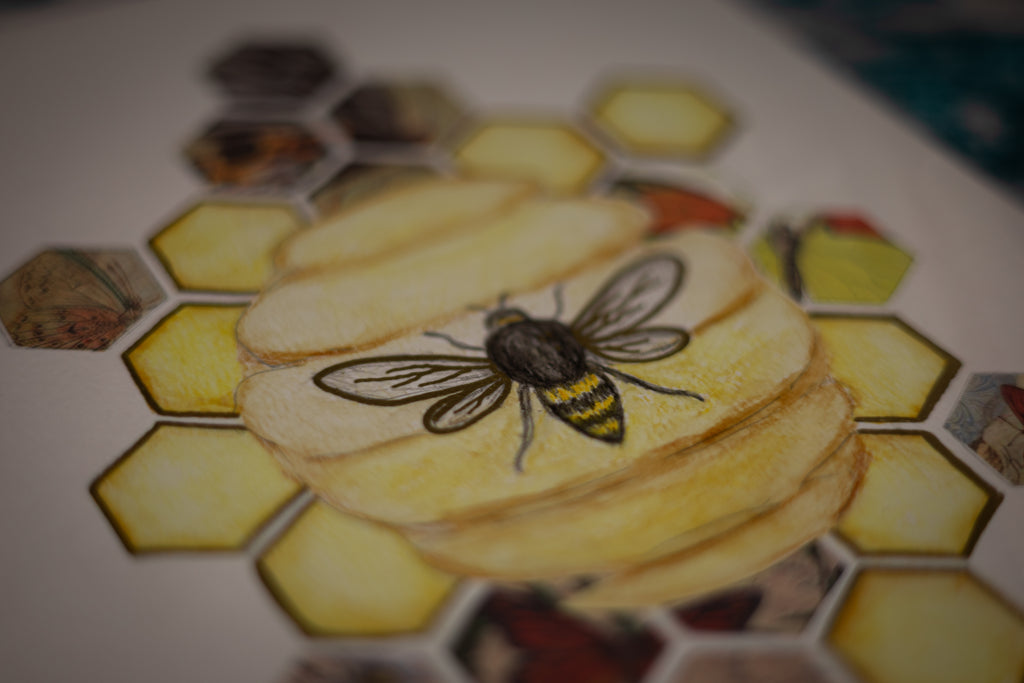 Finding Honey Watercolour