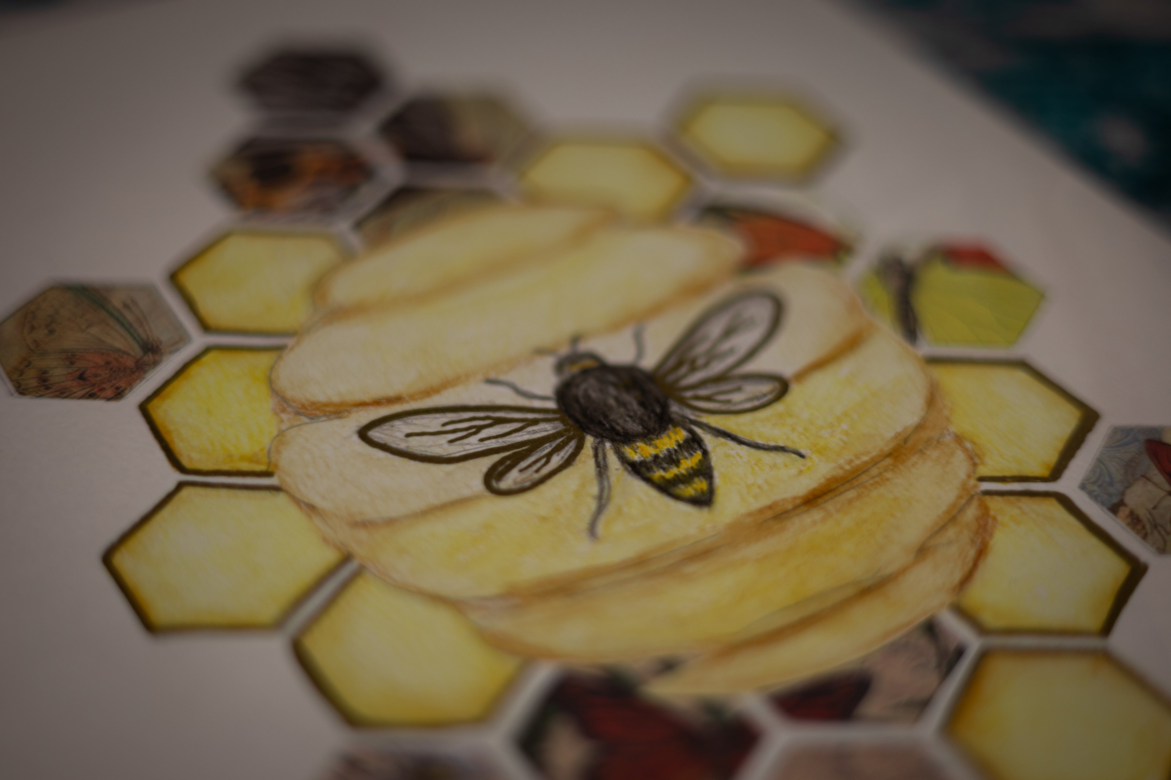Finding Honey Watercolour
